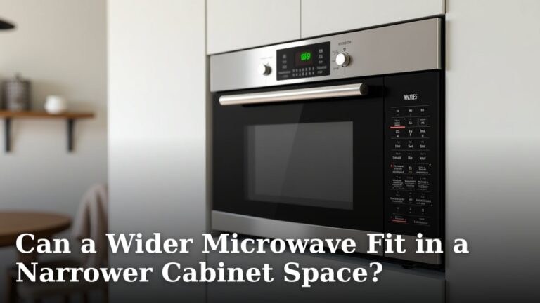 Can a Wider Microwave Fit in a Narrower Cabinet Space?