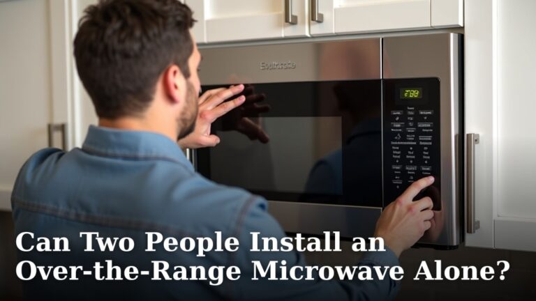 Can Two People Install an Over-the-Range Microwave Alone?