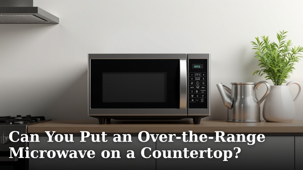 Can You Put an Over-the-Range Microwave on a Countertop?