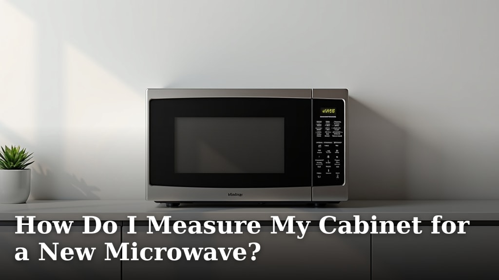How Do I Measure My Cabinet for a New Microwave?