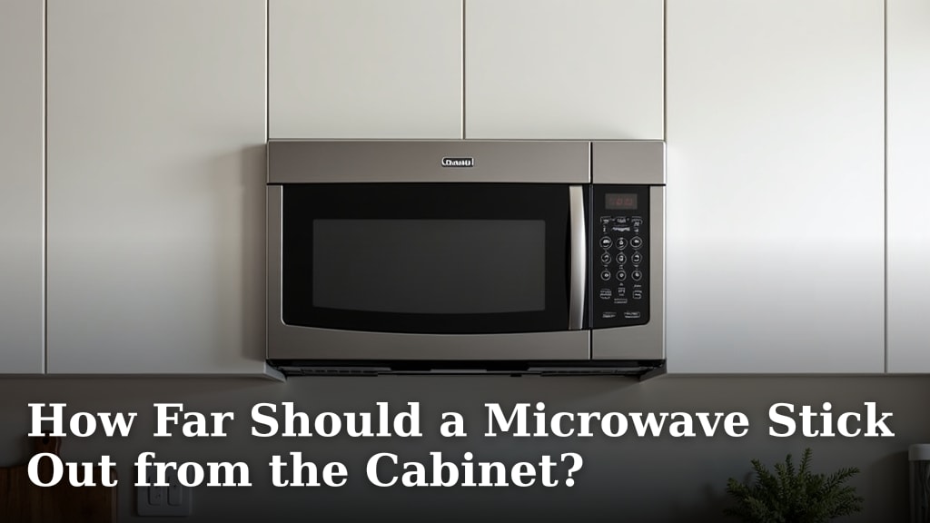 How Far Should a Microwave Stick Out from the Cabinet?