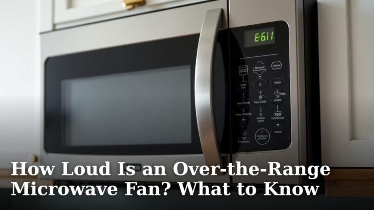 How Loud Is an Over-the-Range Microwave Fan? What to Know