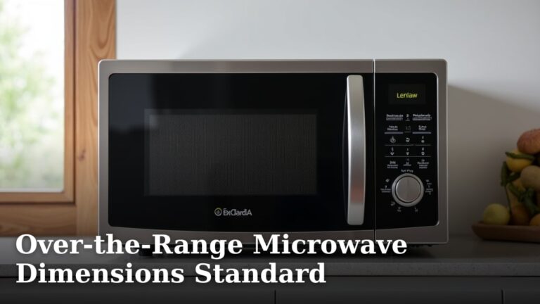 Over-the-Range Microwave Dimensions Standard