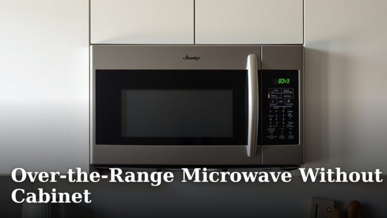 Over-the-Range Microwave Without Cabinet