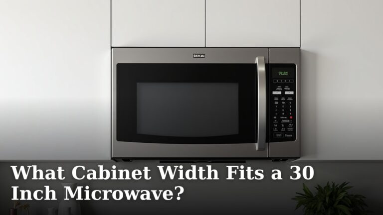 What Cabinet Width Fits a 30 Inch Microwave?