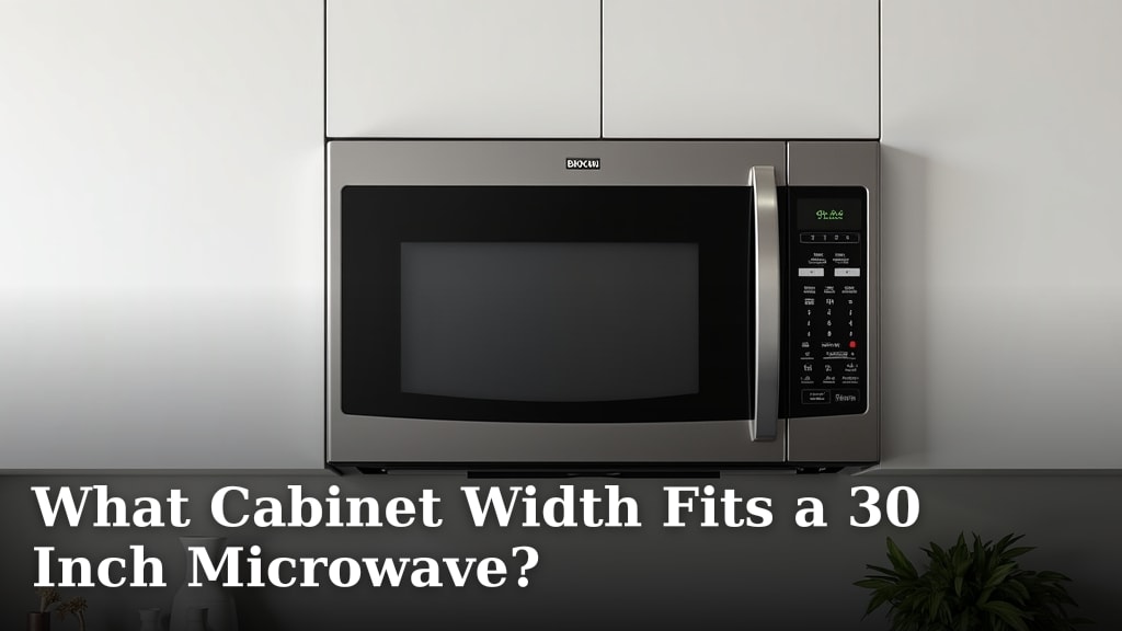 What Cabinet Width Fits a 30 Inch Microwave?
