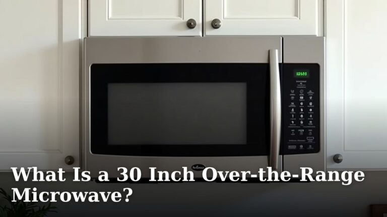 What Is a 30 Inch Over-the-Range Microwave?