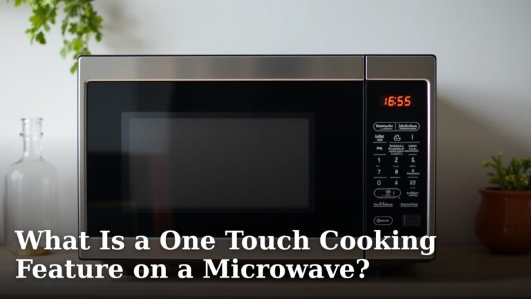 What Is a One Touch Cooking Feature on a Microwave?