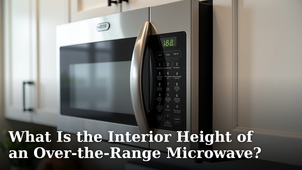 What Is the Interior Height of an Over-the-Range Microwave?
