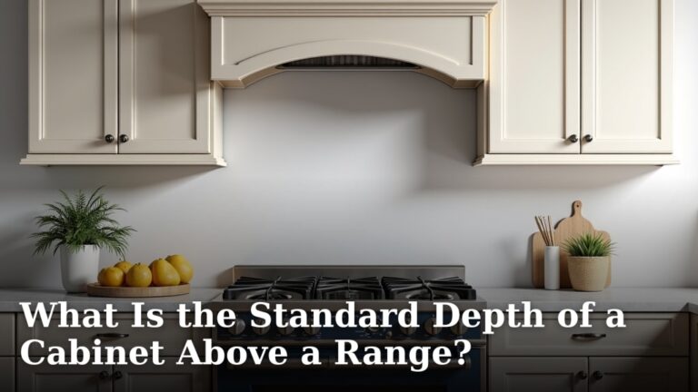 What Is the Standard Depth of a Cabinet Above a Range?