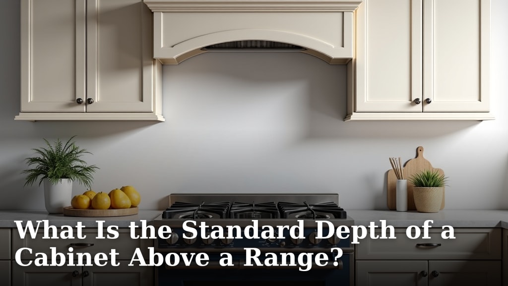 What Is the Standard Depth of a Cabinet Above a Range?
