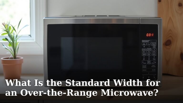 What Is the Standard Width for an Over-the-Range Microwave?