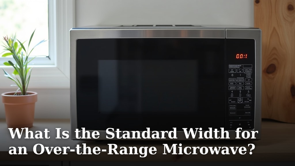 What Is the Standard Width for an Over-the-Range Microwave?