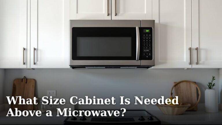 What Size Cabinet Is Needed Above a Microwave?