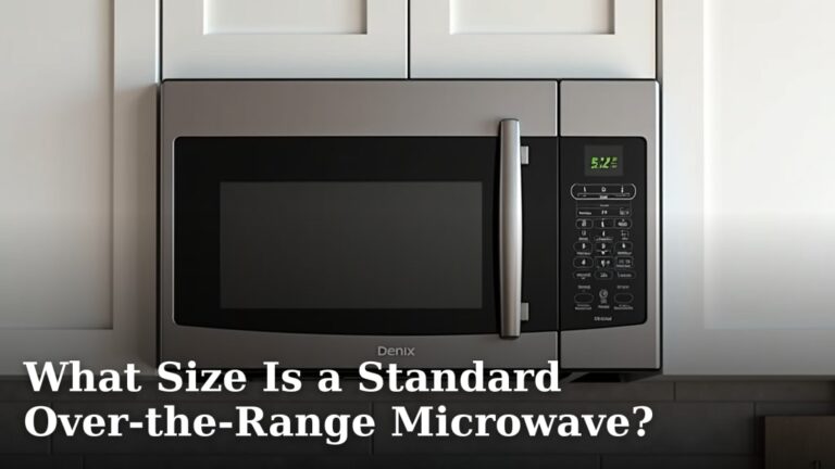 What Size Is a Standard Over-the-Range Microwave?