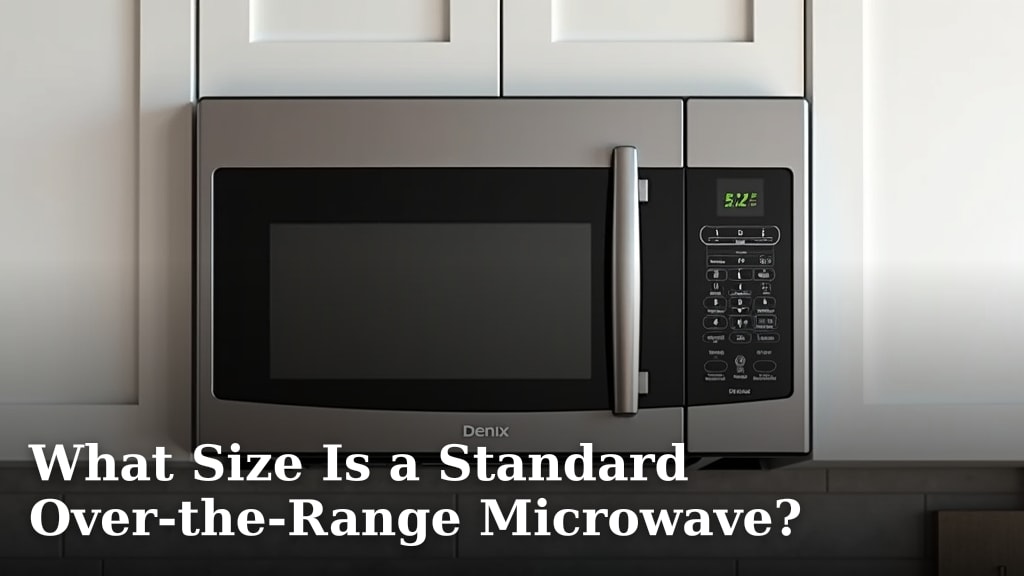 What Size Is a Standard Over-the-Range Microwave?