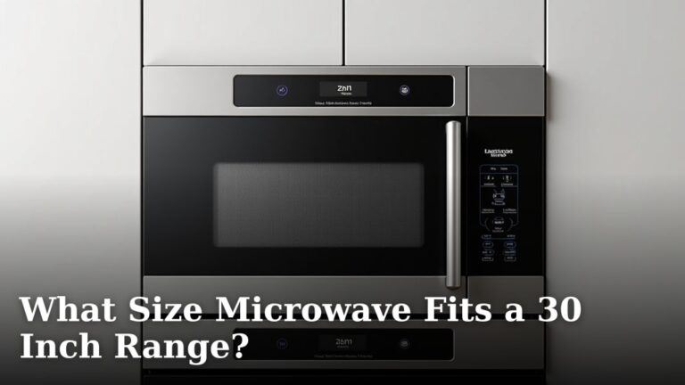What Size Microwave Fits a 30 Inch Range?