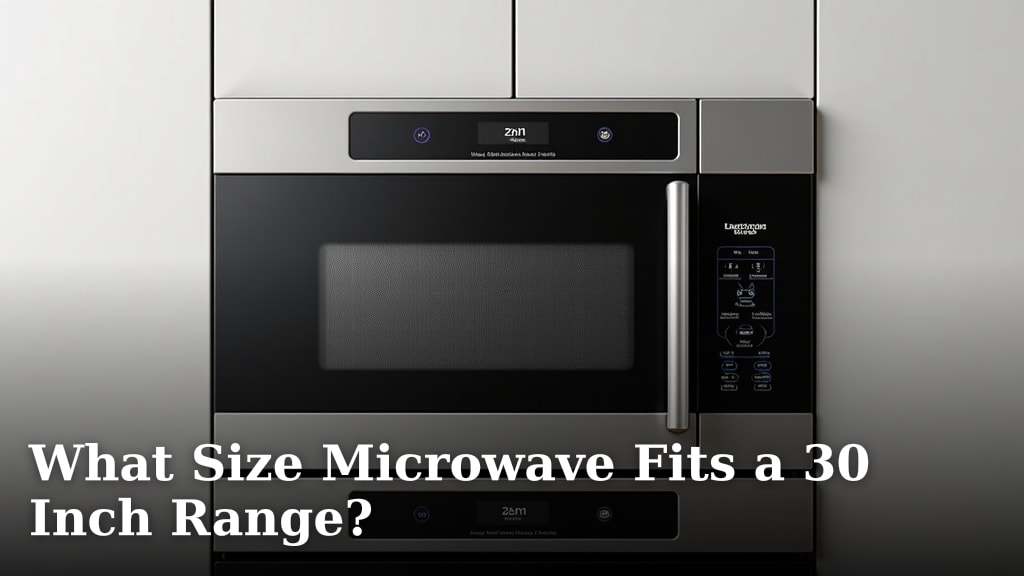What Size Microwave Fits a 30 Inch Range?