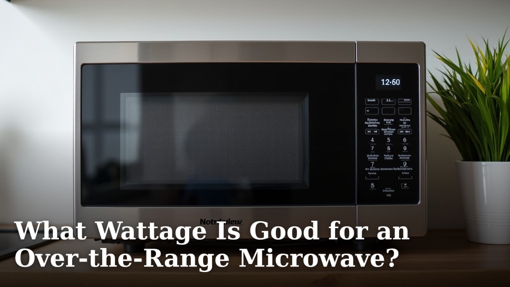 What Wattage Is Good for an Over-the-Range Microwave?